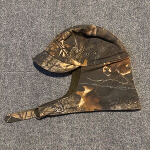 Filson Wildfowl Hat Camo Wool Lined Ear Flap Hunting Cap USA Trapper Hat Mens L